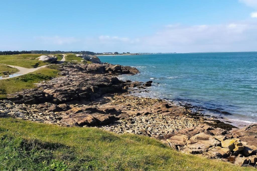 T2 Neuf Au Pied De La Plage Saint-Pierre-Quiberon Kültér fotó